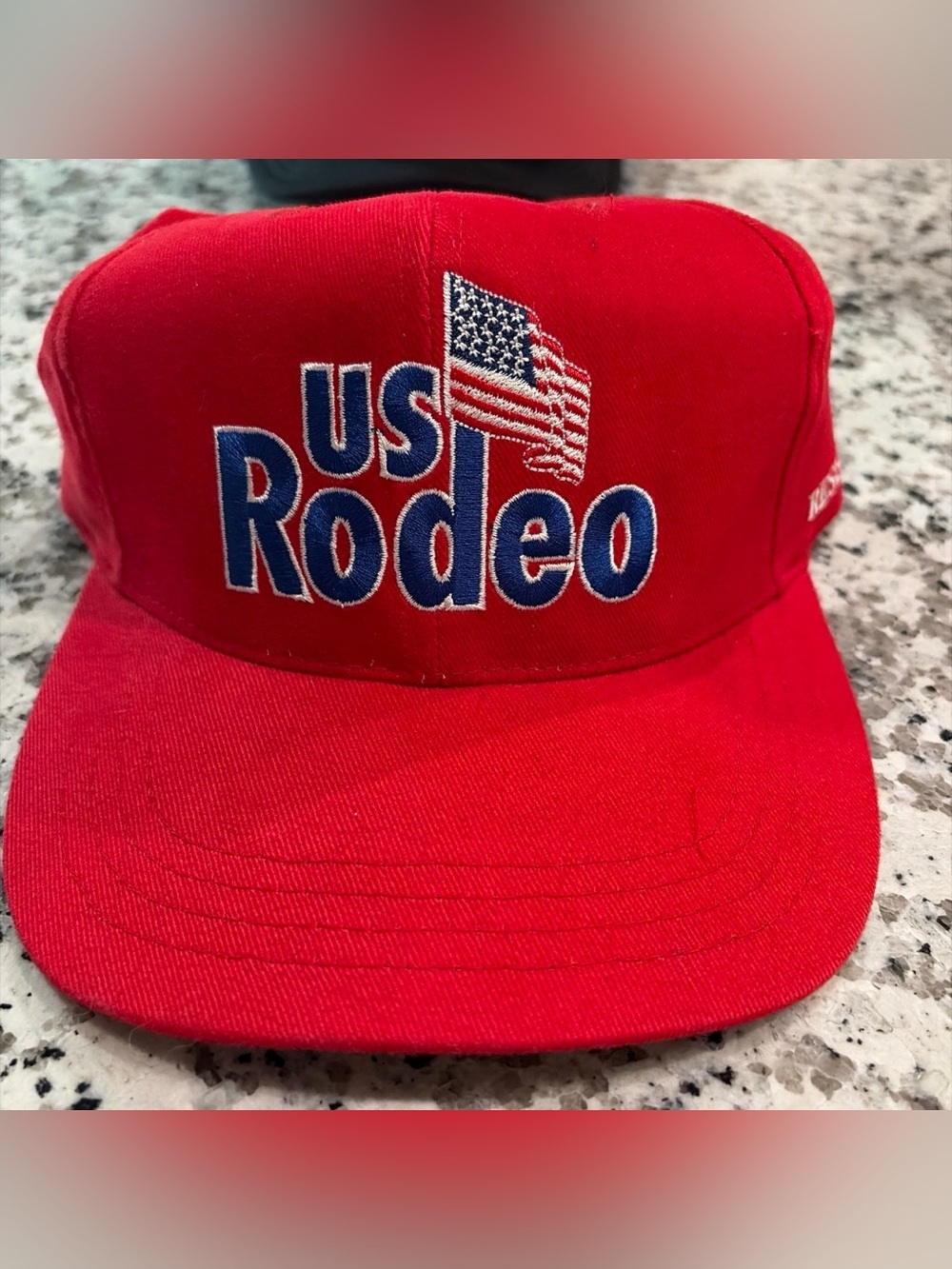 USA Rodeo Red Baseball Cap